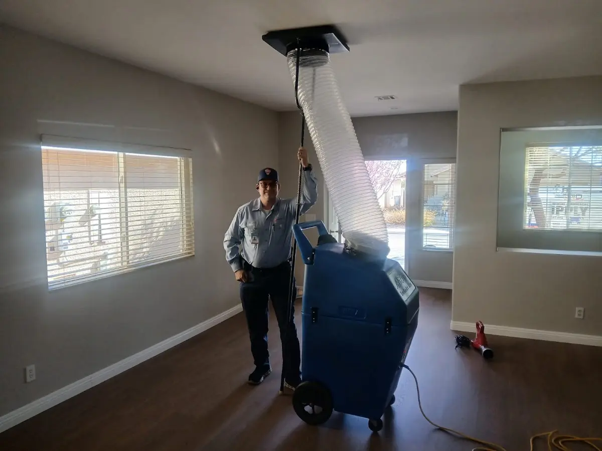 Professional Dryer Vent Cleaning work inside a Sheridan home
